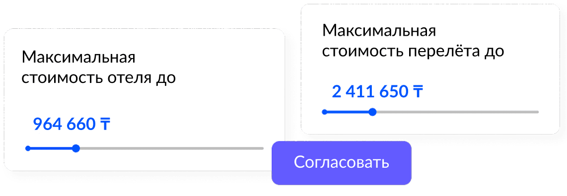 Настройки лимитов на расходы
