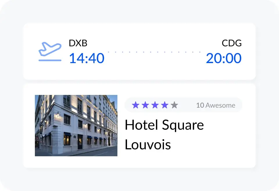 Hotels und Flüge suchen