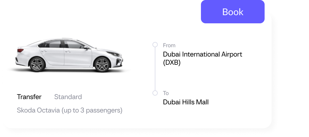 <b>Online booking</b> <br>Book car transfers in&nbsp;advance&nbsp;&mdash; no&nbsp;waiting or&nbsp;hassle on&nbsp;arrival.